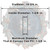 Worn Infinity - FAD Hand Painted Ceiling Medallion 16-3/4 in - #CCMF-012-3 - Measurement 