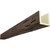Timberthane Faux Wood Ceiling Beams - 3-Sided & 10 ft. Length - Pecky Cypress + Aged