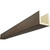 Timberthane Faux Wood Ceiling Beams - 3-Sided & 10 ft. Length - Rough Cedar + Cedar Bark