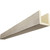 Timberthane Faux Wood Ceiling Beams - 3-Sided & 10 ft. Length - Rough Sawn + Sand Dune