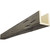 Timberthane Faux Wood Ceiling Beams - 3-Sided & 10 ft. Length - Pecky Cypress + Harvest Oak