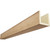 Timberthane Faux Wood Ceiling Beams - Rough Cedar + Buttercream
