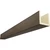 Timberthane Faux Wood Ceiling Beams - 3-Sided & 10 ft. Length - Rough Cedar + Cedar Bark