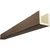 Timberthane Faux Wood Ceiling Beams - 3-Sided & 10 ft. Length - Rough Sawn + Cedar Bark