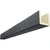 Timberthane Faux Wood Ceiling Beams - 3-Sided & 10 ft. Length - Rough Sawn + Sangria