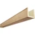 Timberthane Faux Wood Ceiling Beams - 3-Sided & 10 ft. Length - Rough Cedar + Buttercream