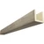 Timberthane Faux Wood Ceiling Beams - 3-Sided & 10 ft. Length - Sandblasted + Almond
