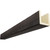 Timberthane Faux Wood Ceiling Beams - 3-Sided & 10 ft. Length - Rough Sawn + Mahogany