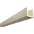 Timberthane Faux Wood Ceiling Beams - 3-Sided & 10 ft. Length - Sandblasted + Sand Dune