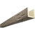 Timberthane Faux Wood Ceiling Beams - 3-Sided & 10 ft. Length - Pecky Cypress + Rustic Taupe