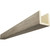 Timberthane Faux Wood Ceiling Beams - 3-Sided & 10 ft. Length - Sandblasted + Almond