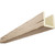 Timberthane Faux Wood Ceiling Beams - 3-Sided & 10 ft. Length - Hand Hewn + Unfinished