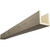 Timberthane Faux Wood Ceiling Beams - 3-Sided & 10 ft. Length - Knotty Pine + Rustic Taupe