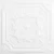 Tin Ceiling Tile - 24 in. x 24 in. - Pattern #29 - Bright White Satin
