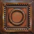 Tin Ceiling Tile - 24 in. x 24 in. - Pattern #7 - Copper Burnt Umber
