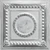 Tin Ceiling Tile - 24 in. x 24 in. - Pattern #7 - Silver Washed White
