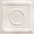 Tin Ceiling Tile - 24 in. x 24 in. - Pattern #7 - Creamy White Satin
