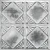 Tin Ceiling Tile - 24 in. x 24 in. - Pattern #18 - Silver Washed White
