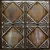 Tin Ceiling Tile - 24 in. x 24 in. - Pattern #18 - Silver Brushed Bronze
