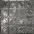 Tin Ceiling Tile - 24 in. x 24 in. - Pattern #19 - Antique Silver Gloss
