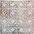 Tin Ceiling Tile - 24 in. x 24 in. - Pattern #19 - Copper Washed White
