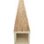 Timberthane Faux Wood Ceiling Beams - 4-Sided - Hand Hewn + Buttercream - Front Face View