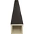 Timberthane Faux Wood Ceiling Beams - 4-Sided - Rough Cedar + Hickory - Front Face View