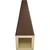 Timberthane Faux Wood Ceiling Beams - 4-Sided - Rough Sawn + Redwood - Front Face View