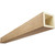 Timberthane Faux Wood Ceiling Beams - 4-Sided - Rough Cedar + Buttercream