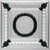 Coffered Wreath - Faux Tin Ceiling Tile - #275  - Silver Black