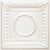 Coffered Wreath - Faux Tin Ceiling Tile - #275  - White Pearl