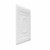 Coffered Wreath - Faux Tin Ceiling Tile - #275  - White Matte - Side View