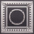 Coffered Wreath - Faux Tin Ceiling Tile - #275  - Antique Silver