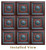 La Scala VII - FAD Hand Painted Ceiling Tile - #CTF-001-7 - Installed View