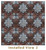 Large Snowflake II - FAD Hand Painted Ceiling Tile - #CTF-003-2 - Installed View 2