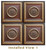 Laurel Wreath - FAD Hand Painted Ceiling Tile - #CTF-004 - Insatlled View 1