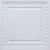 Faux Tin Ceiling Tile - #234 - White Matte
