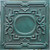 Trellis Panel - Faux Tin Ceiling Tile - 24 in x 24 in - #DCT15 - Aged Turquoise