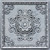 Floral Emblem - Faux Tin Ceiling Tile - 24 in x 24 in - #DCT08 - Weathered Black White
