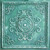 Floral Emblem - Faux Tin Ceiling Tile - 24 in x 24 in - #DCT08 - Abrasion Green White