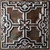 Classic Mosaic - Faux Tin Ceiling Tile - 24 in x 24 in - #DCT16 - Classic Aged Silver 