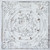 Ornamental Crest - Faux Tin Ceiling Tile - 24 in x 24 in - #DCT18 - Distress Crack White Black