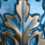 Ornamental Crest - Faux Tin Ceiling Tile - 24 in x 24 in - #DCT18 - Detailed View - Turquoise Gold