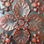 Lattice Crown - Faux Tin Ceiling Tile - 24 in x 24 in - #DCT19 - Archaic Red - Detailed view