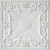 Vintage Scroll - Faux Tin Ceiling Tile - 24 in x 24 in - #DCT22 - White Matte