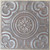 Classical Circles - Faux Tin Ceiling Tile - 24 in x 24 in - #DCT50 - Weathering Iron