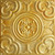 Classical Circles - Faux Tin Ceiling Tile - 24 in x 24 in - #DCT50 - Golden