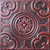Classical Circles - Faux Tin Ceiling Tile - 24 in x 24 in - #DCT50 - Archaic Red