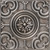 Classical Circles - Faux Tin Ceiling Tile - 24 in x 24 in - #DCT50 - Aged Silver