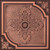 Florentine - Faux Tin Ceiling Tile - 24x24 -  #280 - Antique Copper